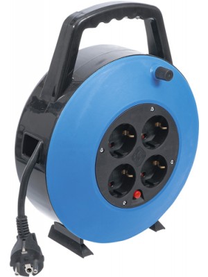 BGS 3363 Kabelbox | 10 m | 3 x 1,5 mm² | 4 Steckdosen | IP 20 | 3000 W