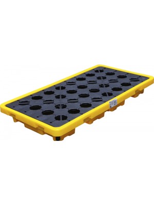 BGS 70047 Öl-Auffangwanne | mit Gitterrost | für 2 x 200 l Fässer