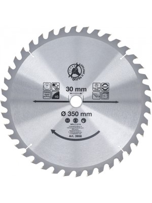 BGS 3958 Hartmetall-Kreissägeblatt | Ø 350 x 30 x 3,4 mm | 40 Zähne