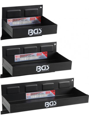 BGS 67150 Magnet-Ablagen-Satz | 150 / 210 / 310 mm | 3-tlg.