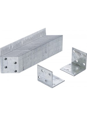BGS 80934-50 Winkelverbinder | 40 x 40 x 40 x 2 mm | Spar-Pack | 50 Stück