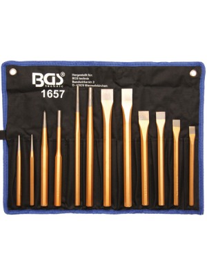 BGS 1657 Splintentreiber-/ Meissel-/ Körner-Satz | 12-tlg.