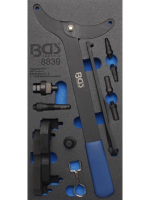BGS 8839 Werkstattwageneinlage 1/3: Motor-Einstellwerkzeug-Satz | für VAG 2.8, 3.0 TFSi