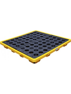 BGS 70050 Öl-Auffangwanne | mit Gitterrost | für 4 x 200 l Fässer