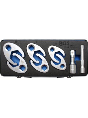 BGS 1759 Hahnenfußschlüssel-Satz | Antrieb Innenvierkant 12,5 mm (1/2"") / 20 mm (3/4"") | 8-tlg.