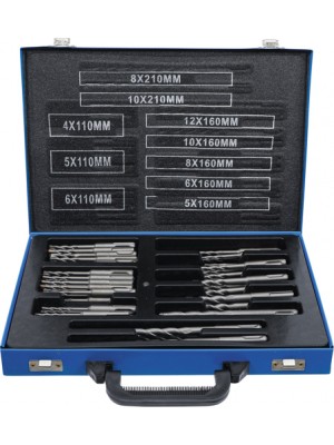 BGS 7894 Hammer-Bohrer-Satz | SDS-Schaft, Hartmetallspitze | 4 - 12 mm | 56-tlg.