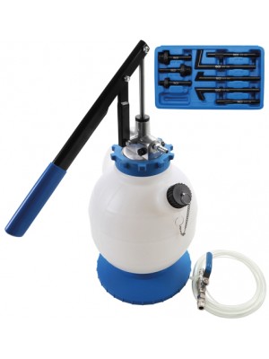 BGS 9992 Getriebeöl-Befüllgerät mit Handpumpe | mit 8 Adaptern | 7 l