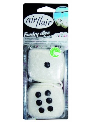 Lufterfrischer airflair Plüschwürfel Funky Dice Fresh