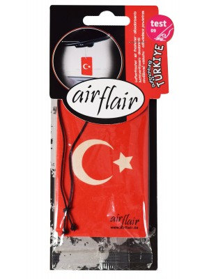 Lufterfrischer airflair Flagge, Fahne Türkei - Kirsche/Cherry