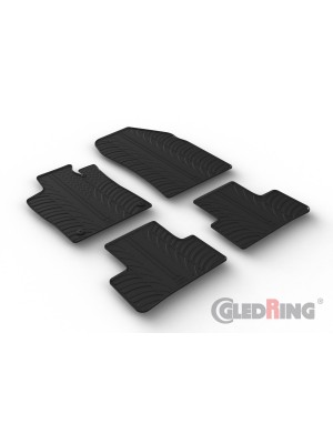 Original Gledring Passform Fußmatten Gummimatten 4 Tlg.+Fixing - DS DS4 / Cross 12.2021->