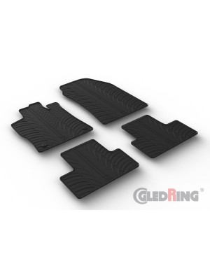 Original Gledring Passform Fußmatten Gummimatten 4 Tlg.+Fixing - PEUGEOT 308 HB 02.2022->
