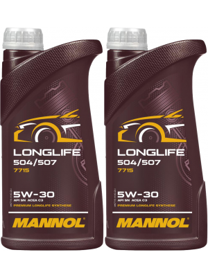 Mannol 7715 LONGLIFE 504/507 5W-30 Motoröl 2x 1l = 2 Liter