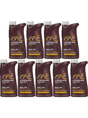 Mannol 7715 LONGLIFE 504/507 5W-30 Motoröl 9x 1l = 9 Liter