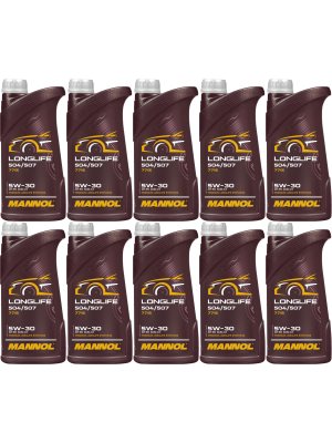 Mannol 7715 LONGLIFE 504/507 5W-30 Motoröl 10x 1l = 10 Liter