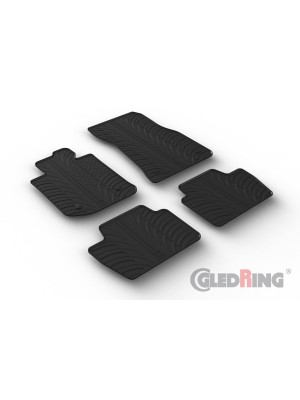 Original Gledring Passform Fußmatten Gummimatten 4 Tlg.+Fixing - BMW 4 Serie Coupe G22 06.2020->