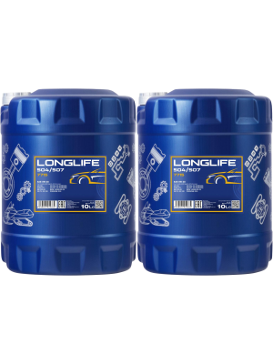 MANNOL 7715 LONGLIFE 504/507 5W-30 Motoröl 2x 10l = 20 Liter
