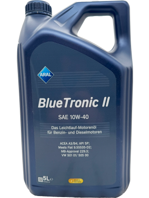 Aral Blue Tronic II 10W-40 Diesel & Benziner Motoröl 5l Kanister