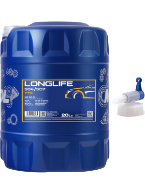 Mannol 7715 Longlife 504/507 5W-30 Motoröl 20l Kanister inkl. Auslaufhahn