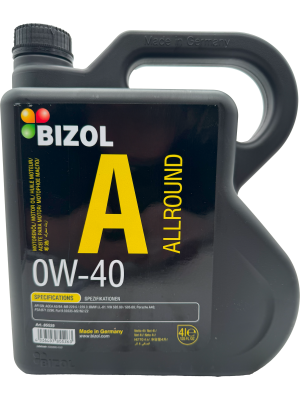 BIZOL Allround Motoröl 0W-40 - 4 Liter