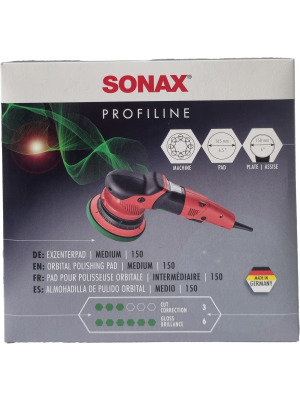 SONAX Profiline ExcenterPad medium 150 1 Stück Polierscheibe für Verwendung im letzten Arbeitsschritt zum Hochglanzfinish | Art-Nr. 04986410