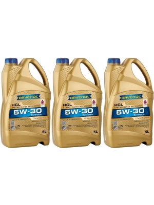 Ravenol HCL SAE 5W-30 Vollsynth Motoröl 3x 5 = 15 Liter