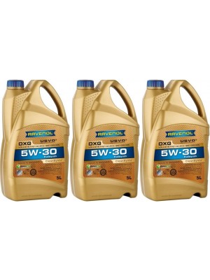 Ravenol DXG SAE 5W-30 Vollsynth Dexos 1 Gen 2 Motoröl 3x 5 = 15 Liter