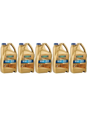 Ravenol DXG SAE 5W-30 Vollsynth Dexos 1 Gen 2 Motoröl 5x 5 = 25 Liter