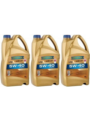 Ravenol VSI SAE 5W-40 Vollsynth Motoröl 3x 5 = 15 Liter