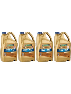 Ravenol VSI SAE 5W-40 Vollsynth Motoröl 4x 5 = 20 Liter