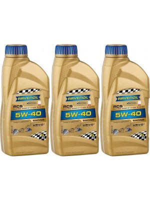 Ravenol RCS Racing Competition Synto SAE 5W-40 Motoröl 3x 1l = 3 Liter