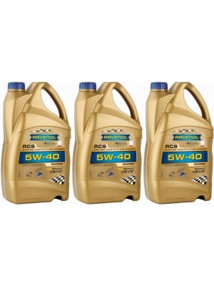 Ravenol RCS Racing Competition Synto SAE 5W-40 Motoröl 3x 5 = 15 Liter