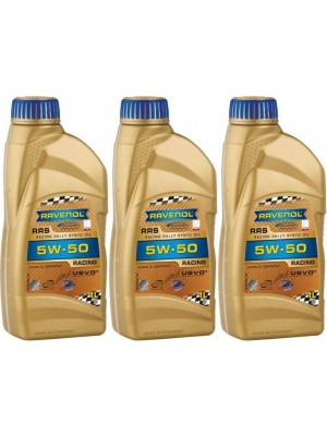 Ravenol RRS RACING RALLYE SYNTO SAE 5W50 Motoröl 3x 1l = 3 Liter