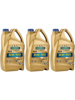 Ravenol RRS RACING RALLYE SYNTO SAE 5W50 Motoröl 3x 5 = 15 Liter