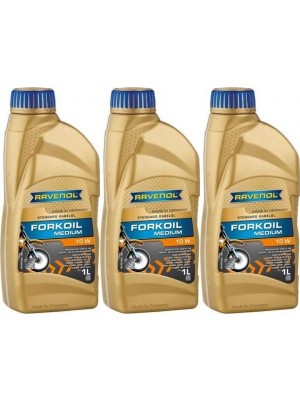 Ravenol FORKOIL Medium 10W Gabel-Öl 3x 1l = 3 Liter