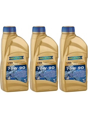 RAVENOL VSG SAE 75W-90 Vollsynth. API GL-4/GL-5 1 Liter 3x 1l = 3 Liter