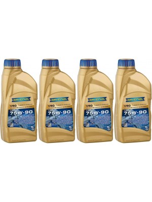 RAVENOL VSG SAE 75W-90 Vollsynth. API GL-4/GL-5 1 Liter 4x 1l = 4 Liter