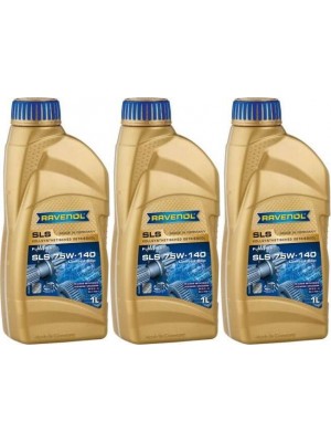 RAVENOL Getriebeoel SLS SAE 75W-140 GL 5 LS 1 Liter 3x 1l = 3 Liter