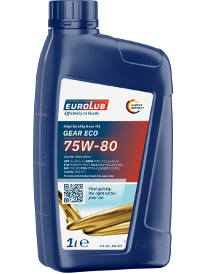 Eurolub Gear ECO 75W-80 Getriebeöl 1l Flasche