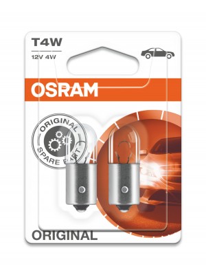 Osram T4W 12V 4W BA9s 2st. Blister Osram