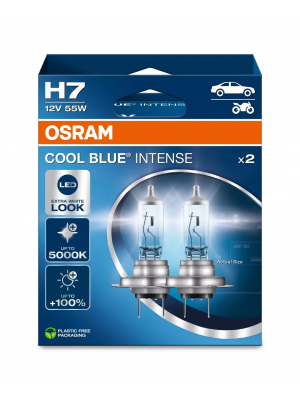 Osram Cool Blue Intense Next Gen Glühlampe H7 PX26d 12V 55W >5000K Doppelpack