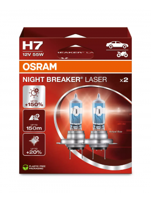 Osram Night Breaker® Laser Glühlampe H7 PX26d 12V 55W Doppelpack