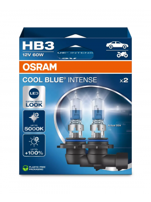 Osram Cool Blue Intense Next Gen Glühlampe HB3 P20d 12V 60W >5000K Doppelpack