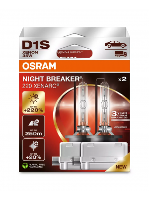 Osram Xenarc® Night Breaker® 220 D1S PK32d-2 12V 35W Doppelpack