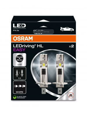 Osram LEDriving® HL Easy H1 P14.5s 12V 9W 6500K Doppelpack