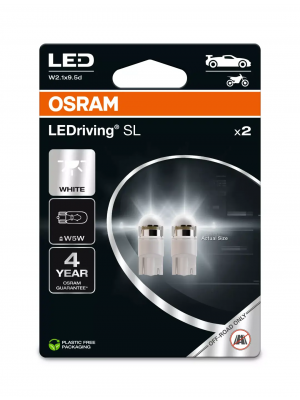 Osram LEDriving® SL W5W W2.1x9.5d 12V 1W 6000K Doppelpack