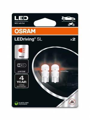 Osram LEDriving® SL W5W W2.1x9.5d 12V 1W Doppelpack