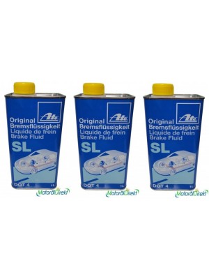 ATE Original Bremsflüssigkeit SL DOT 4 3x 1l = 3 Liter