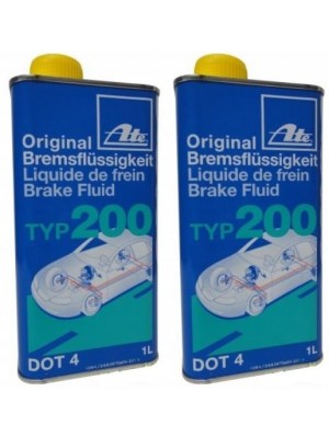 ATE Original Bremsflüssigkeit Typ 200 DOT 4 - 1 Liter 2x 1l = 2 Liter