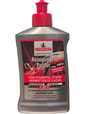 Nigrin 756832 Performance Brillant-Politur Turbo Set 300ml besonders materialschonend, entfernt leichte Kratzer