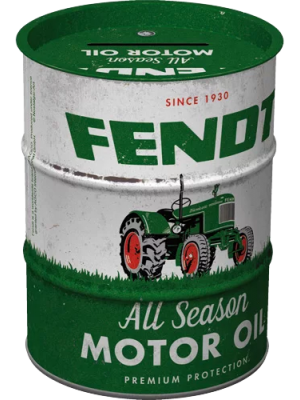 Fendt  Motor Oil  Spardose im Ölfass Design